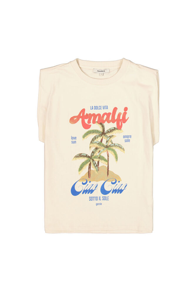 Garcia Amalfi Tee - Whitecap