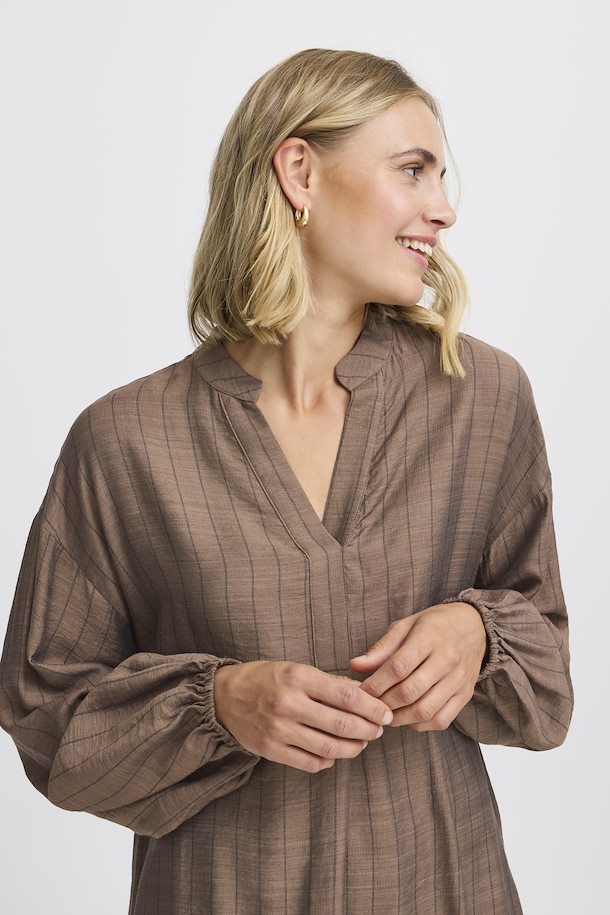 Fransa Ariana Tunic - Rain Drum