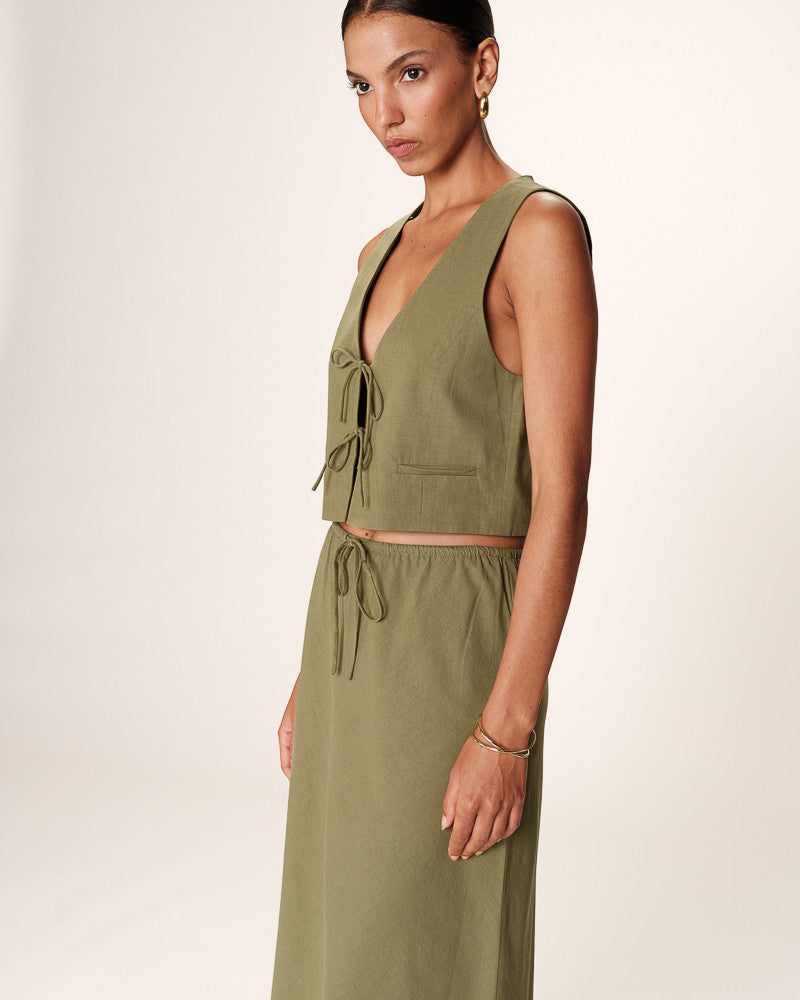 Grace & Mila Rousse Skirt - Vert