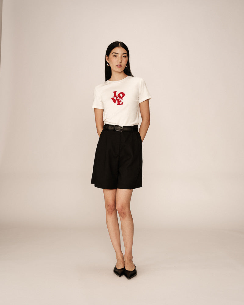 Grace & Mila Poussin T-Shirt - ecru/red