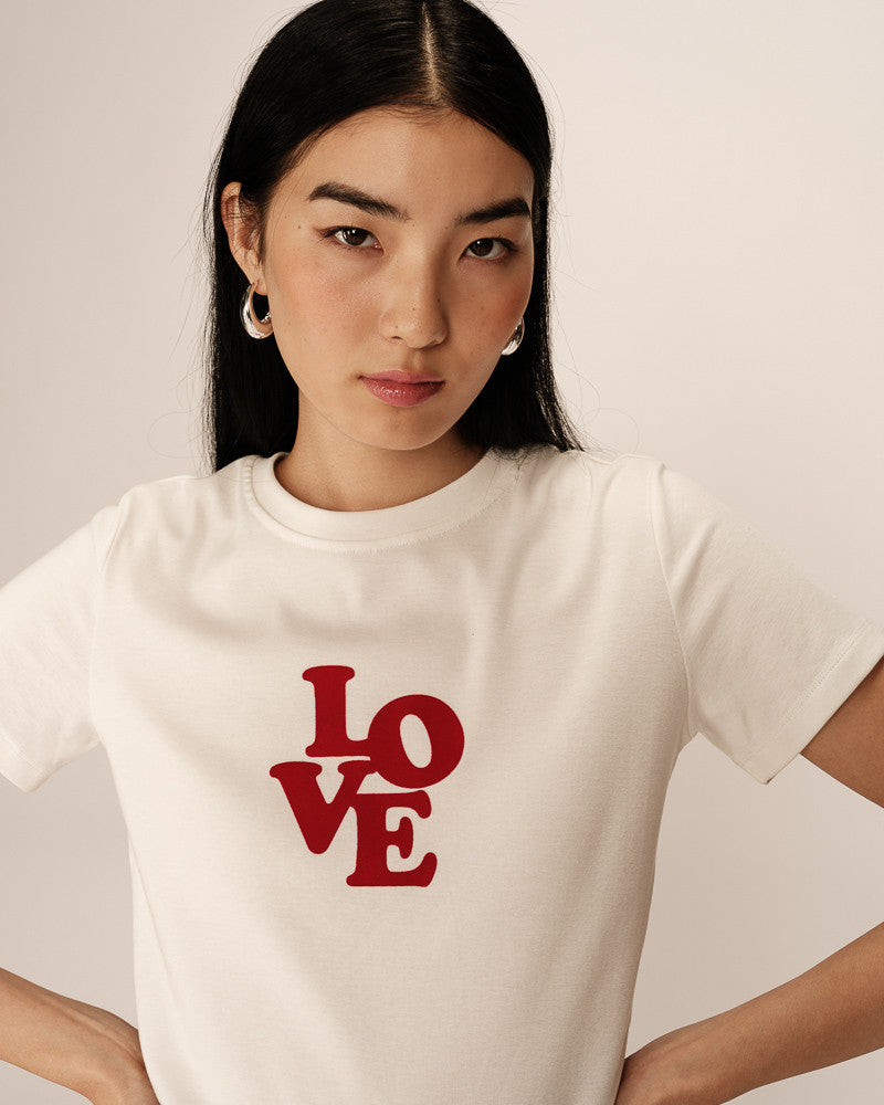 Grace & Mila Poussin T-Shirt - ecru/red