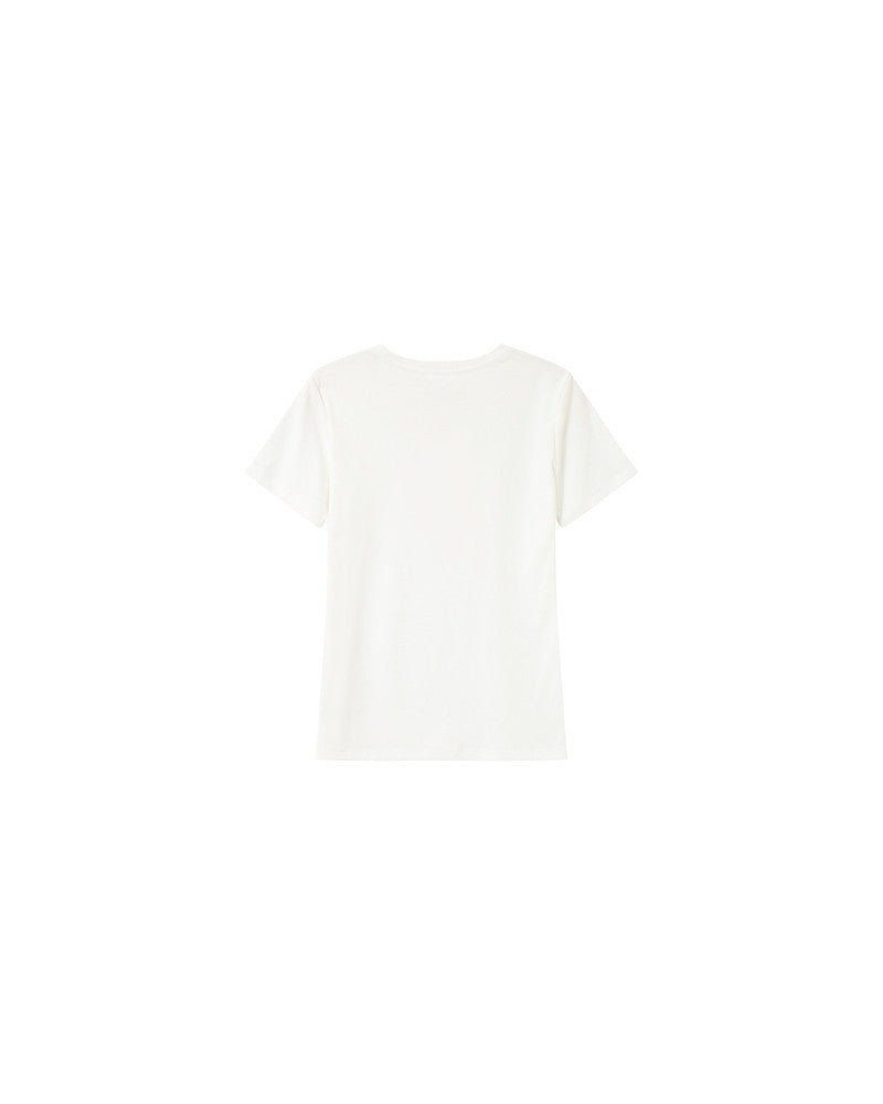 Grace & Mila Poussin T-Shirt - ecru/red