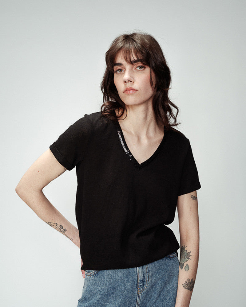 G&M Odelie Tee - black