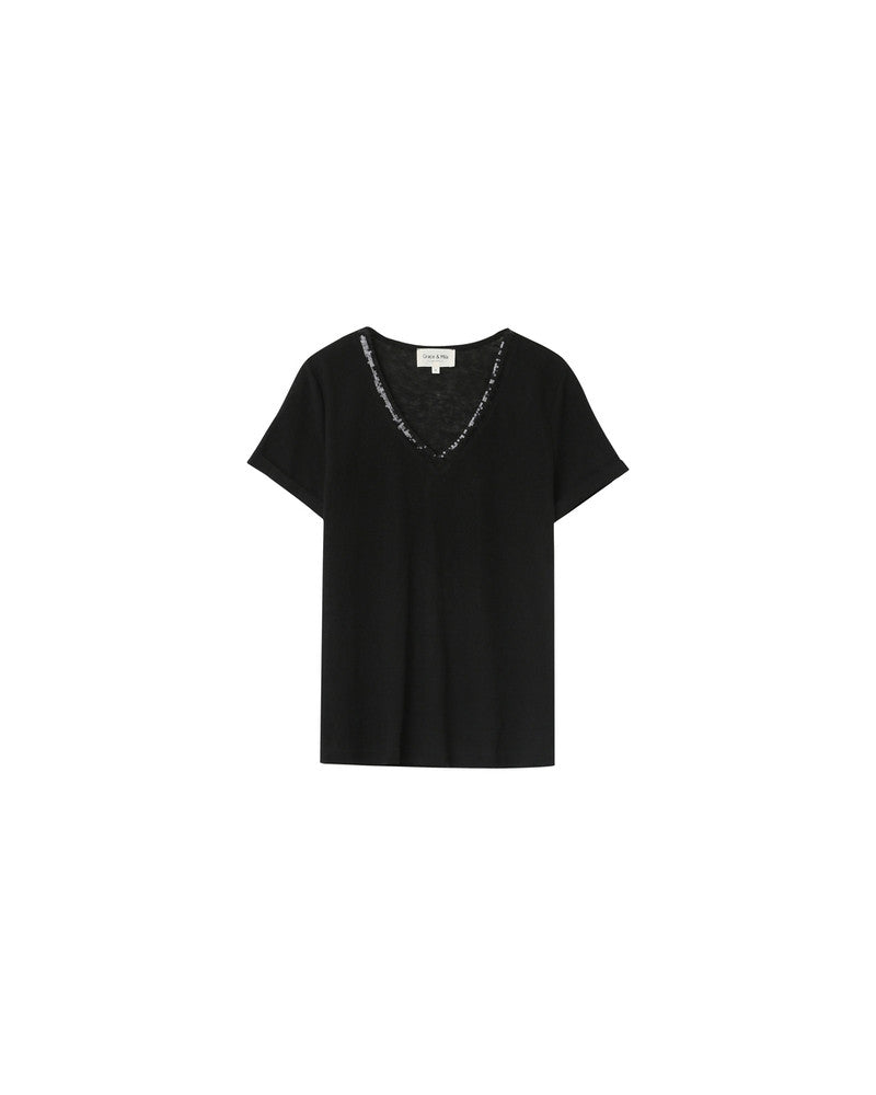G&M Odelie Tee - black