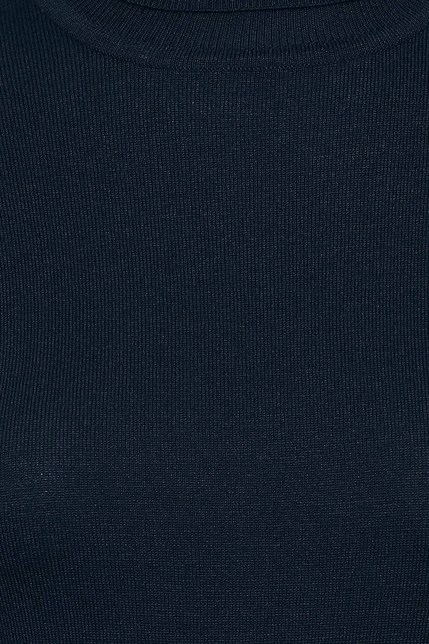 ICHI Mafa Polo Top - Navy