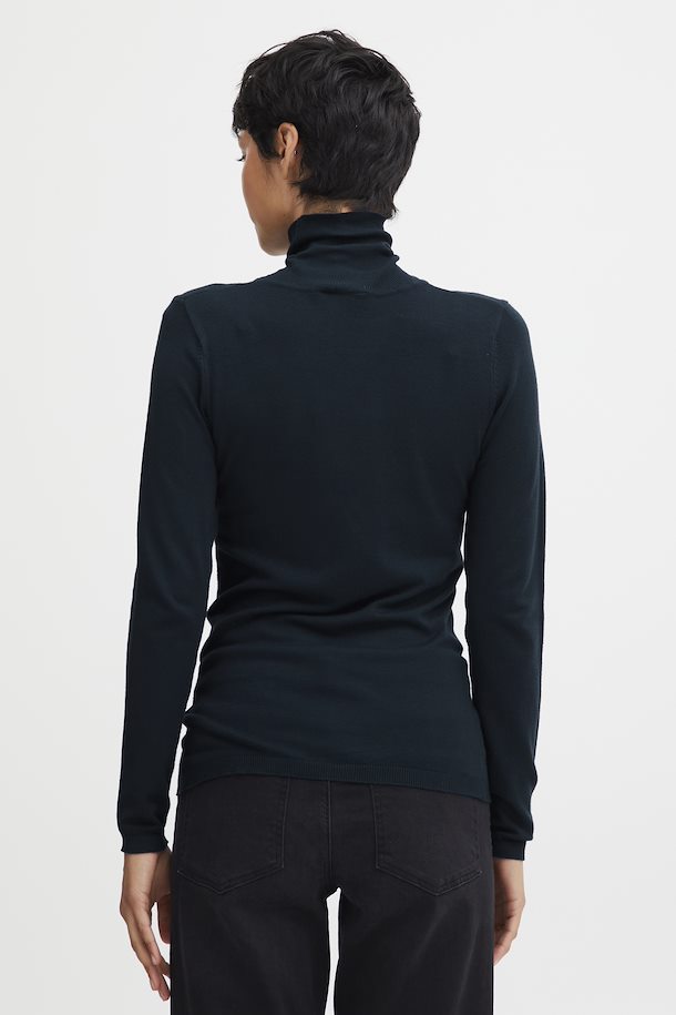 ICHI Mafa Polo Top - Navy