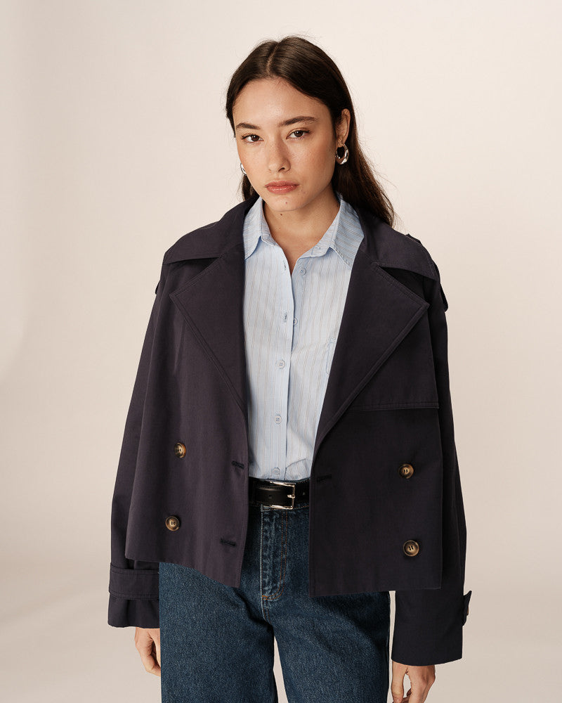 Grace & Mila Printemps Coat - Navy