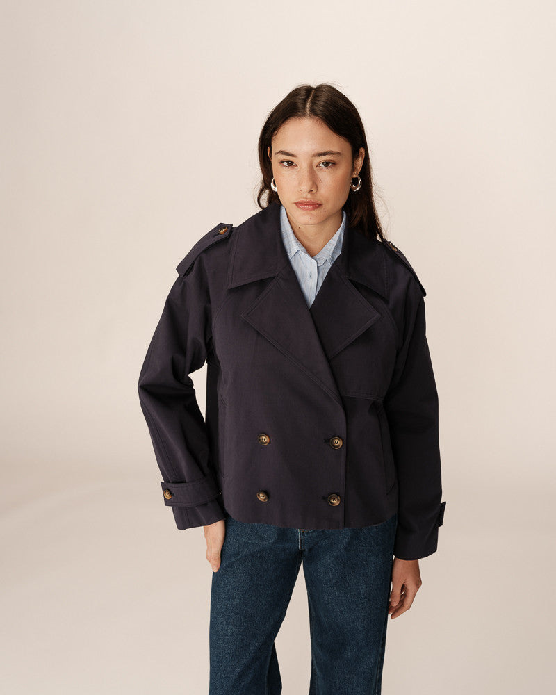 Grace & Mila Printemps Coat - Navy