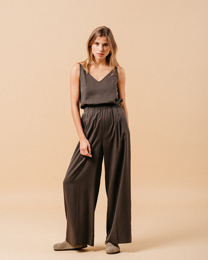 Grace & Mila Mathilde Trousers - Dark Khaki