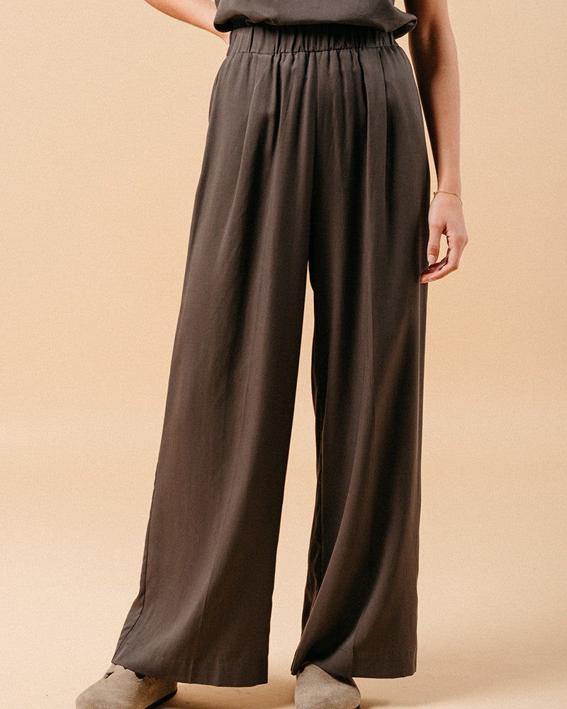 Grace & Mila Mathilde Trousers - Dark Khaki