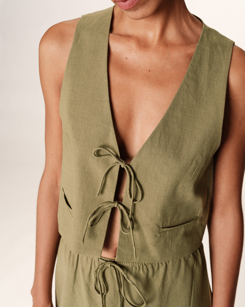 Grace & Mila Rubens Waistcoat - Vert