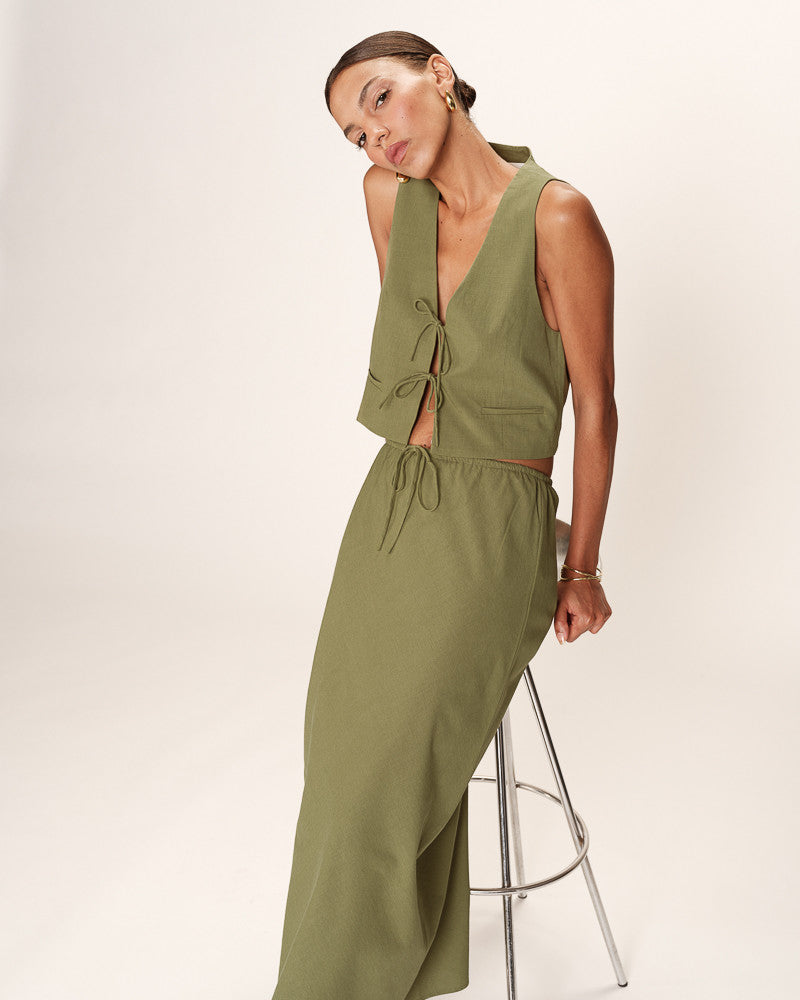 Grace & Mila Rubens Waistcoat - Vert
