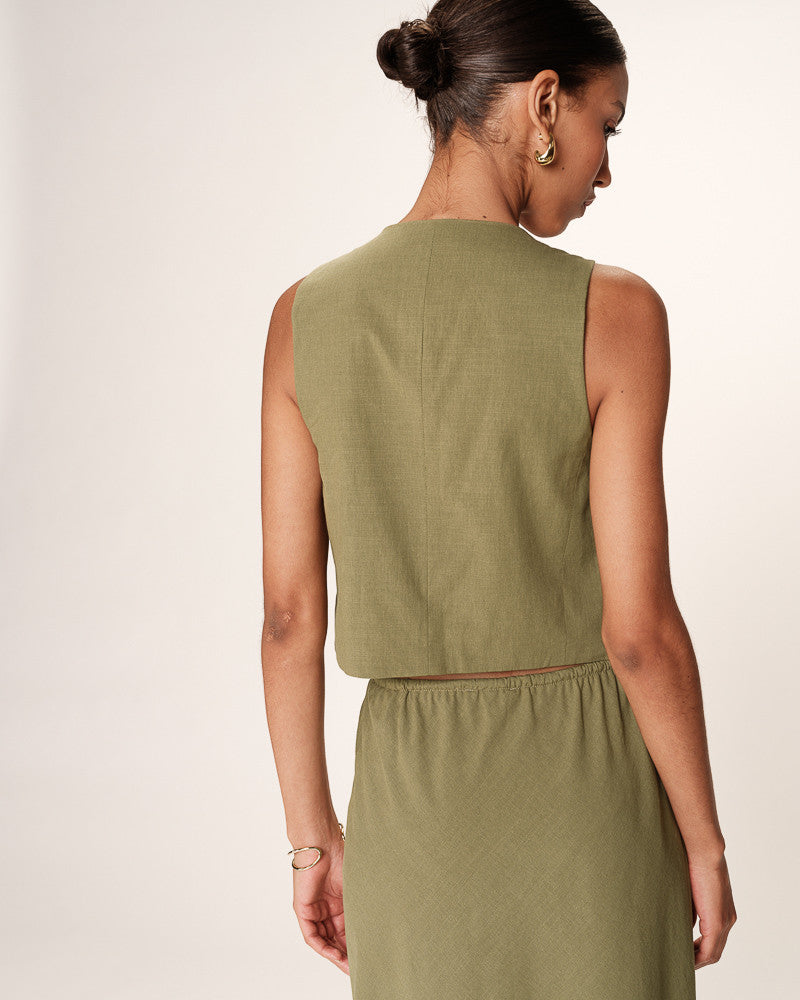 Grace & Mila Rubens Waistcoat - Vert