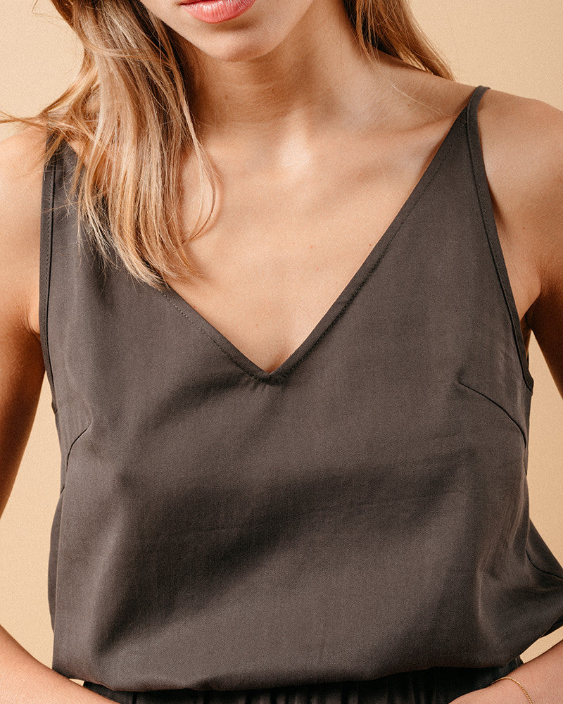 Grace & Mila Mandy Top - Dark Khaki