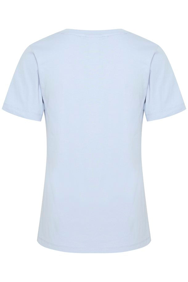 ICHI Palmer V-Neck Tee - Zen Blue