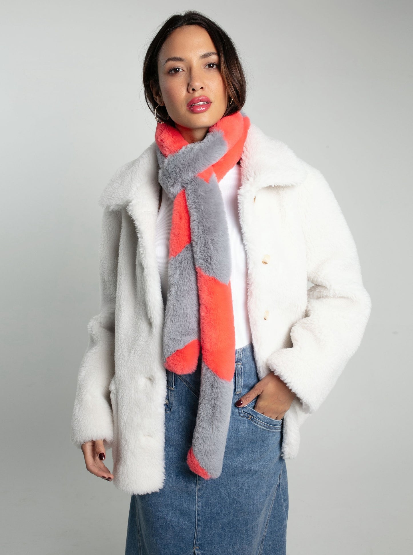 Nooki Ziggy Scarf - coral