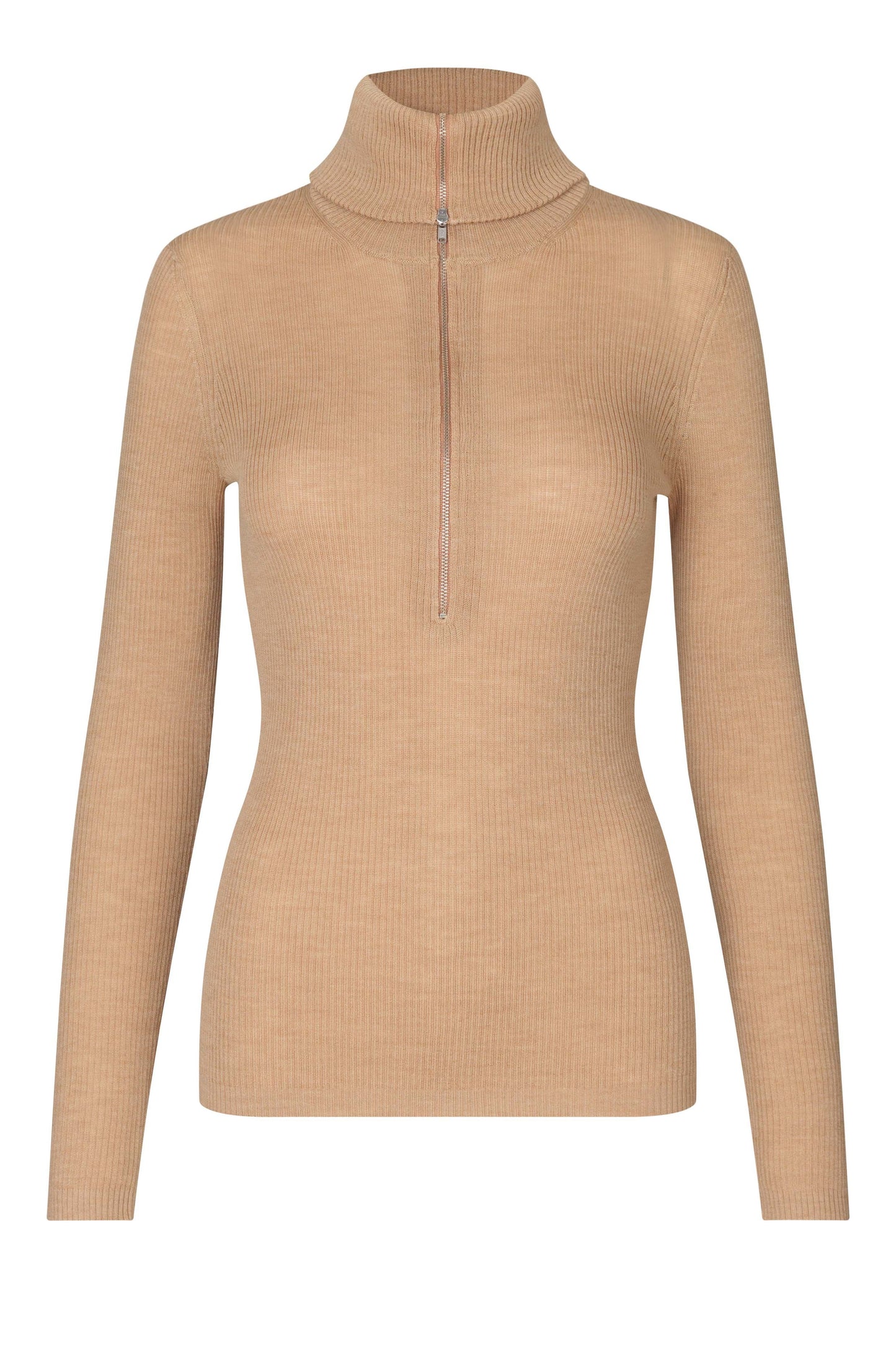 Second Female abida t-neck - camel