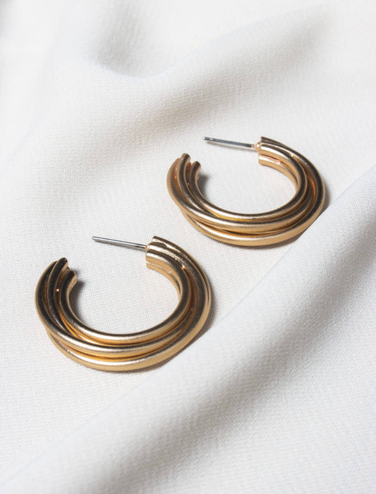 Olia Tiffany Earrings - gold