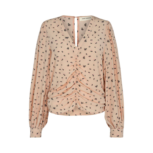Sofie Schnoor ruched blouse - ditsy print