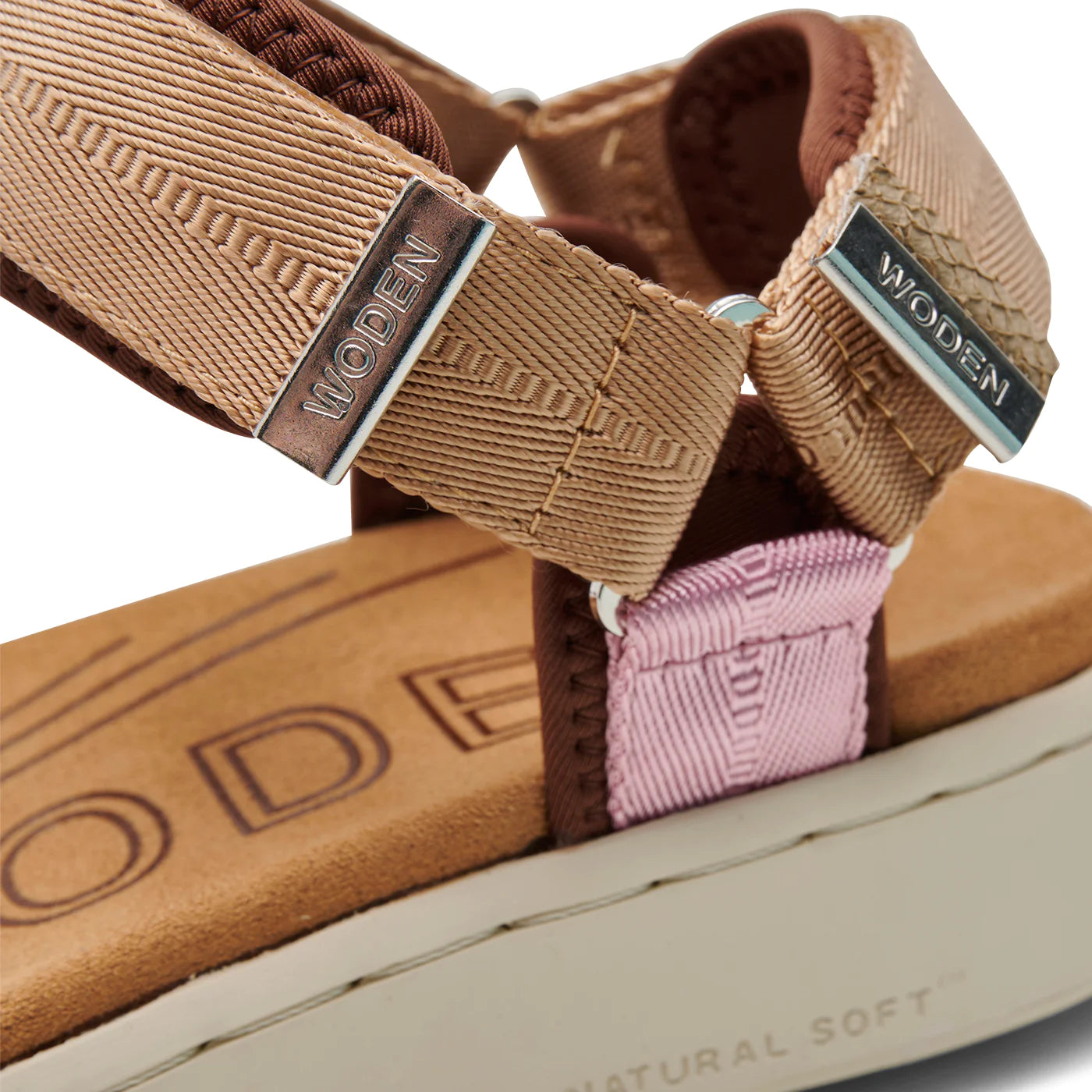 Woden Line sandals - multi rose