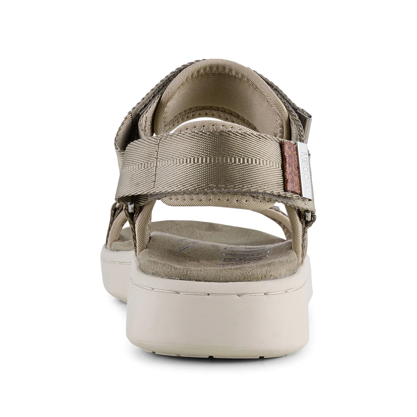 Woden Line sandals - silver/mink