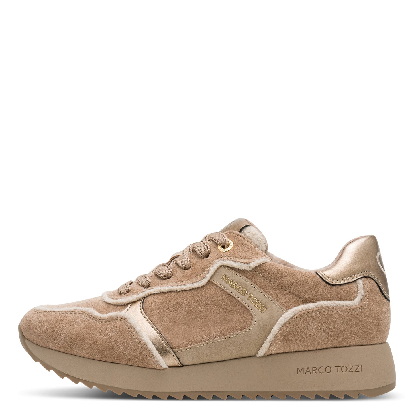 MT Suede effect Trainers - Taupe Comb