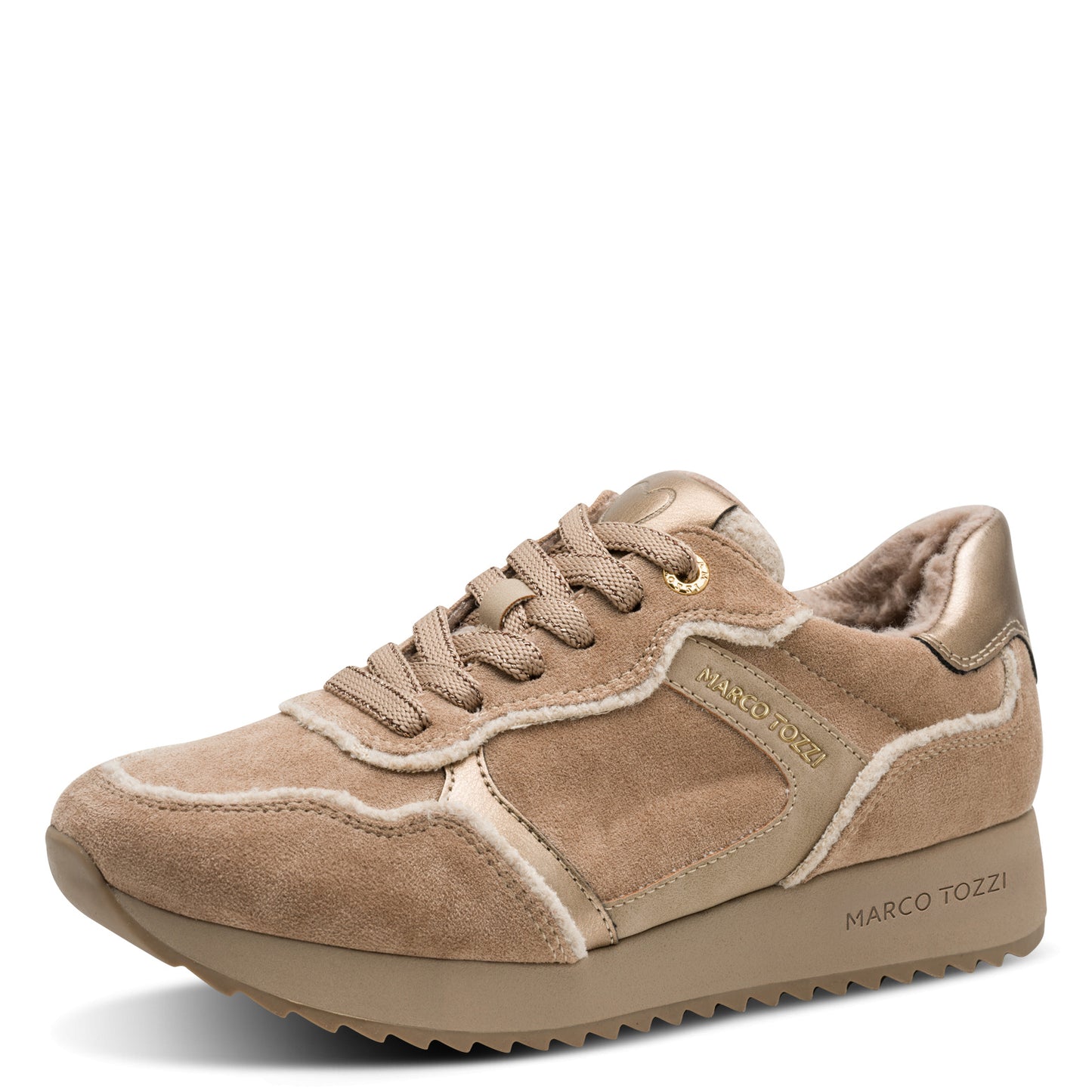MT Suede effect Trainers - Taupe Comb