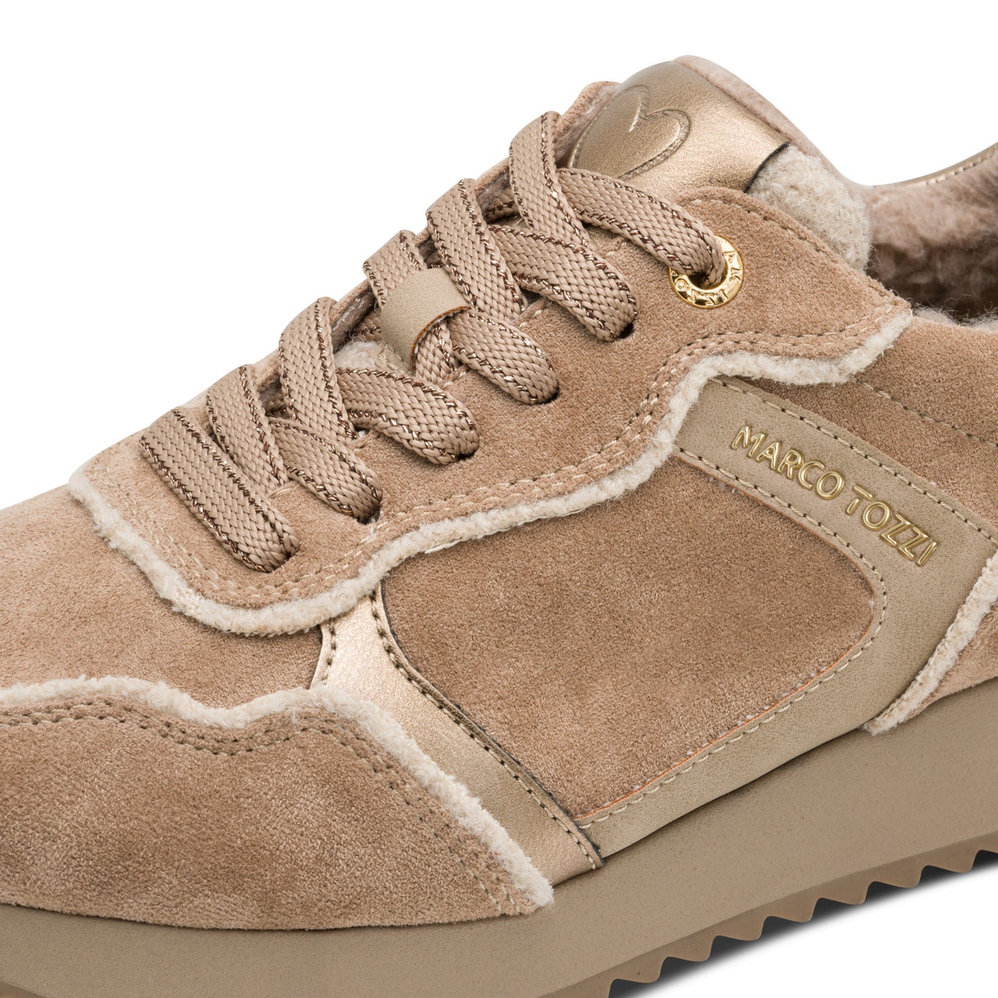MT Suede effect Trainers - Taupe Comb