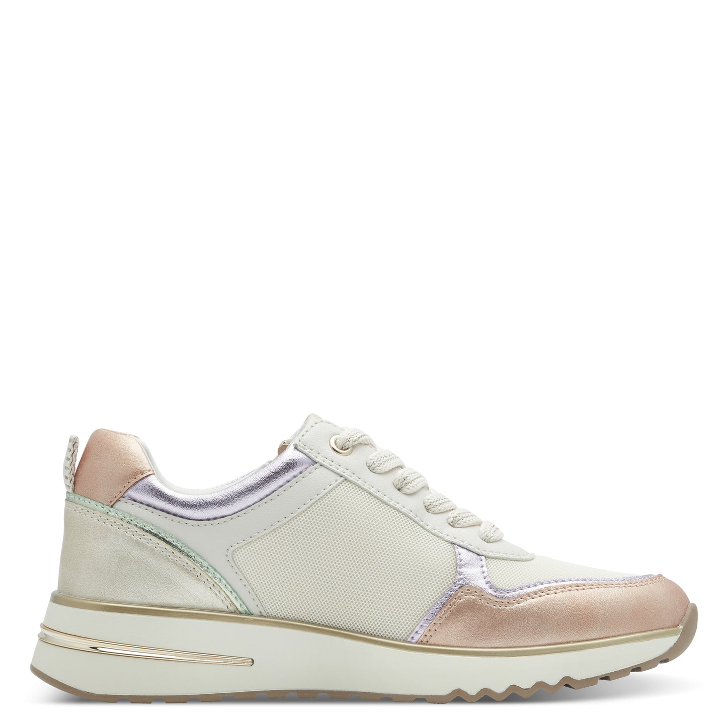 MT Lilac/Cream Trainers - Cream Comb