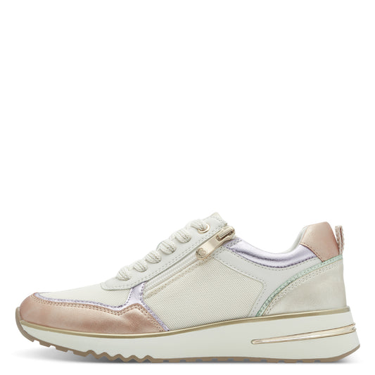 MT Lilac/Cream Trainers - Cream Comb