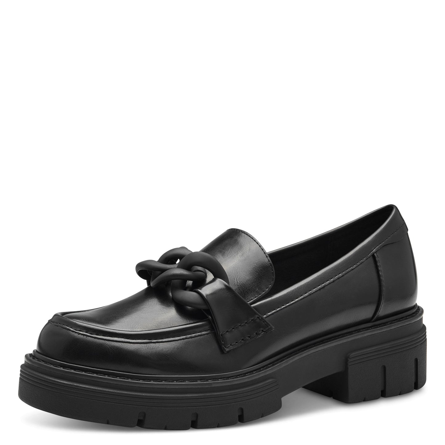 MT Chain Loafers - Black Brush