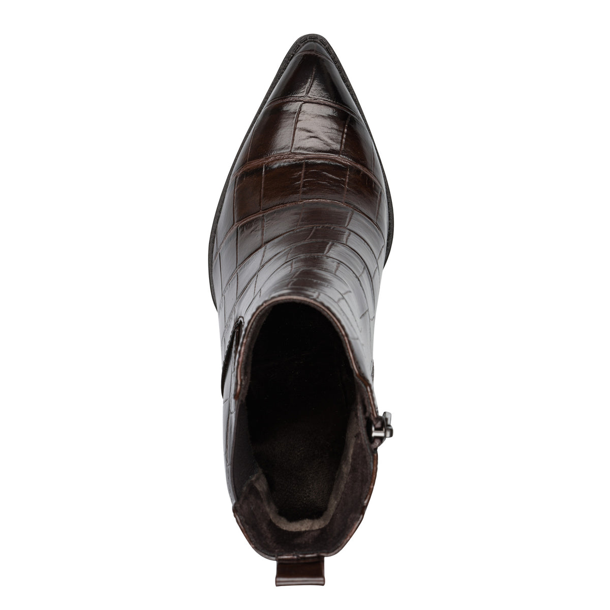 MT Croc Ankle Boots - Cafe