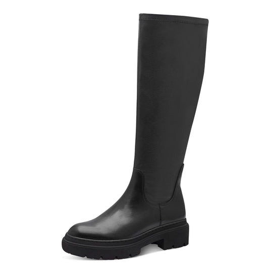 MT Chunky Knee Lenght Stretch Boots - Black