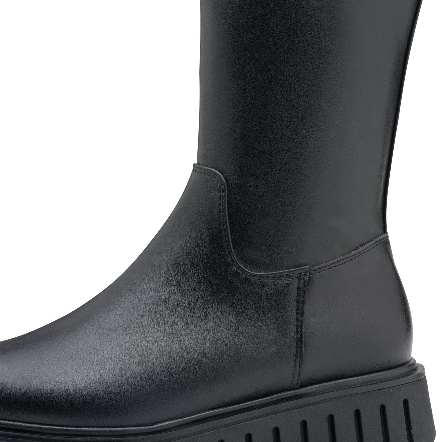 MT Slight Wedge Long Boots - Black