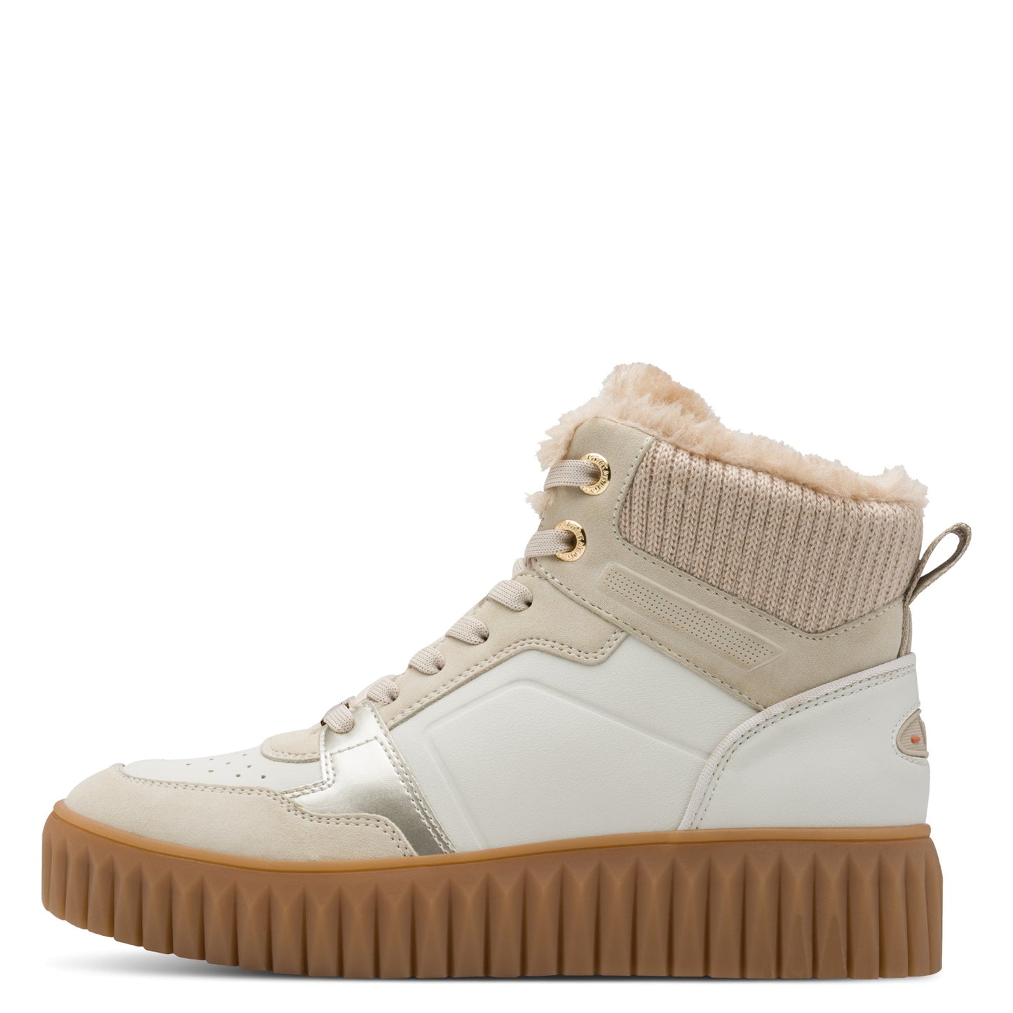 MT Fur Lined High Tops - cream