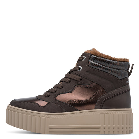 MT High Top Trainer Boots - Mocca Comb