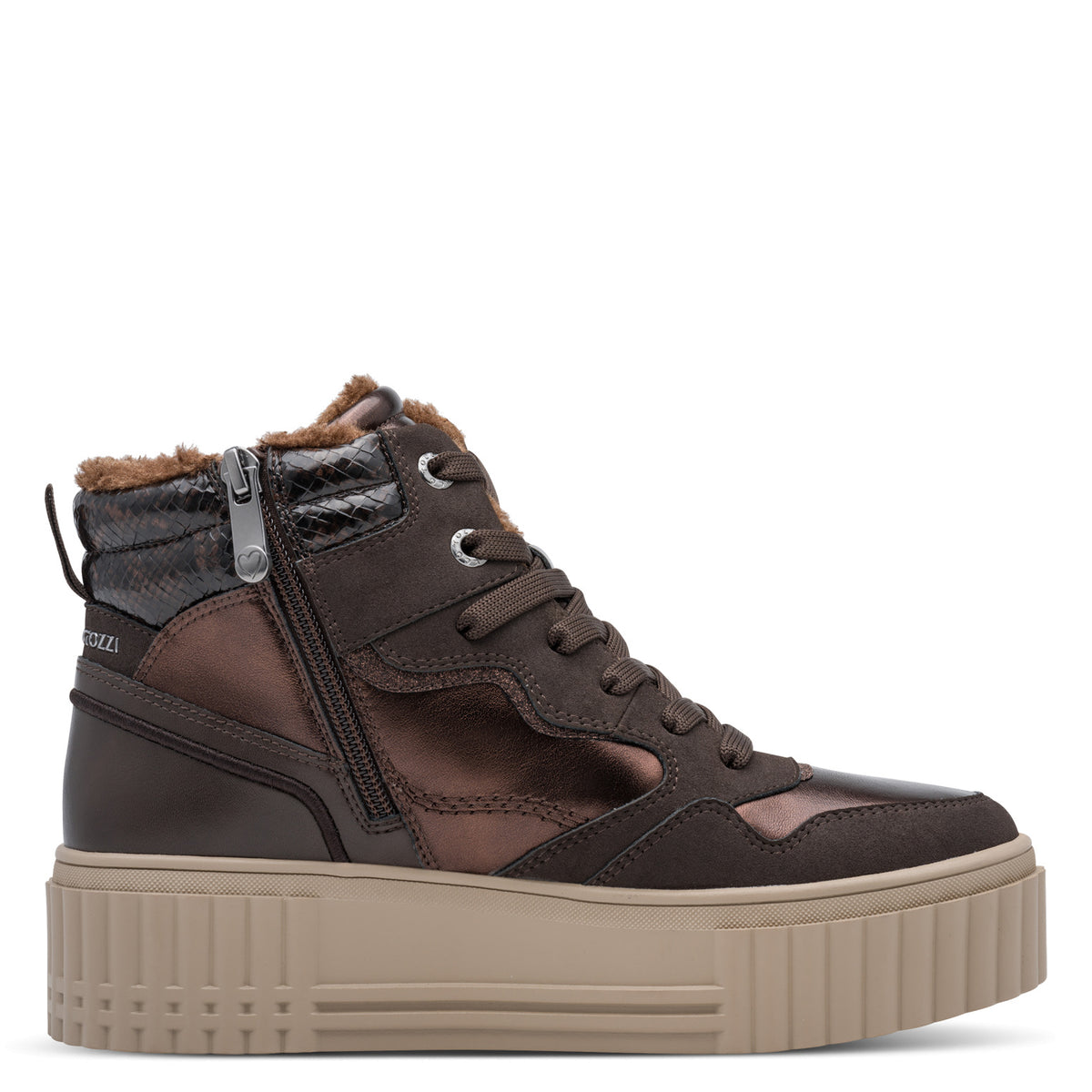 MT High Top Trainer Boots - Mocca Comb
