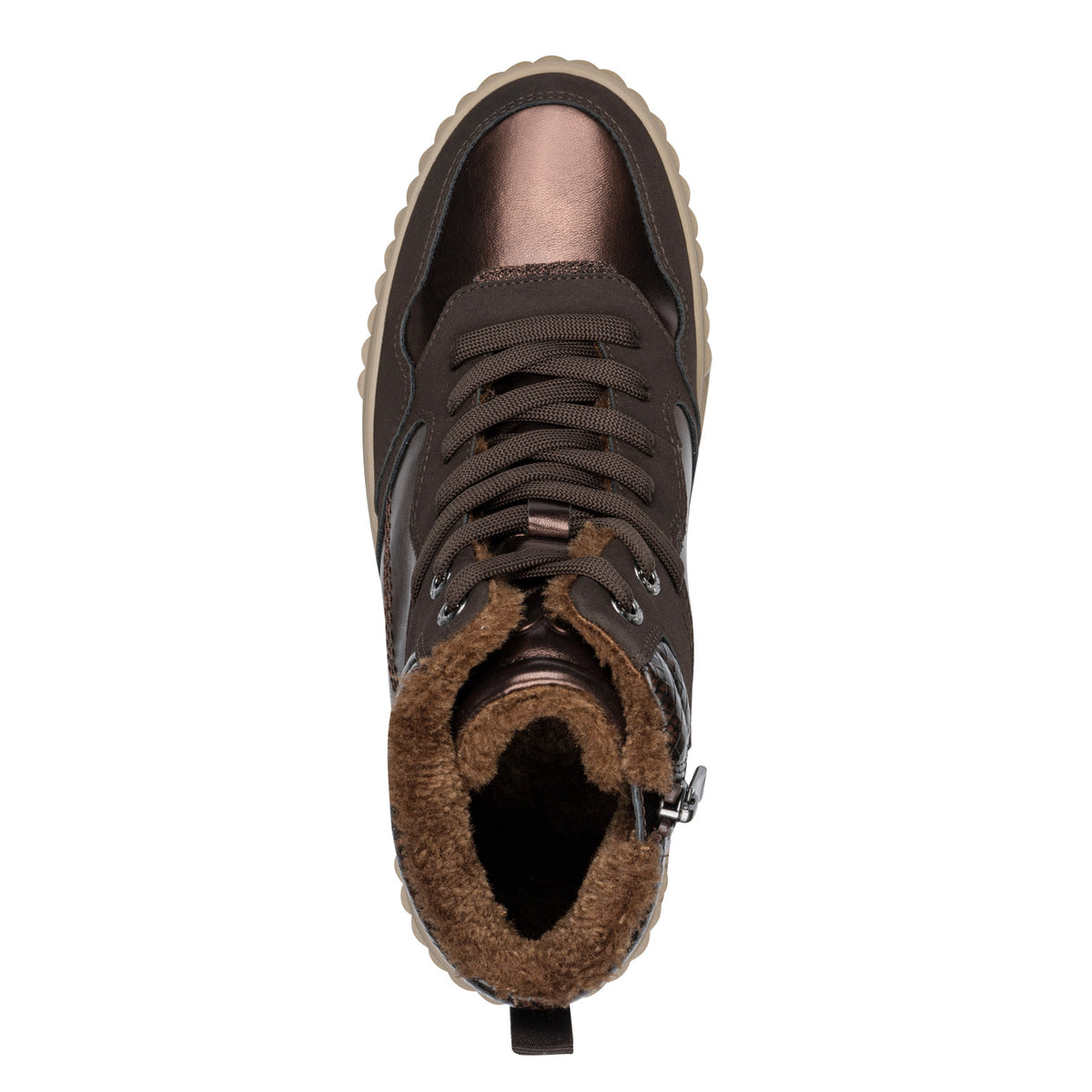 MT High Top Trainer Boots - Mocca Comb