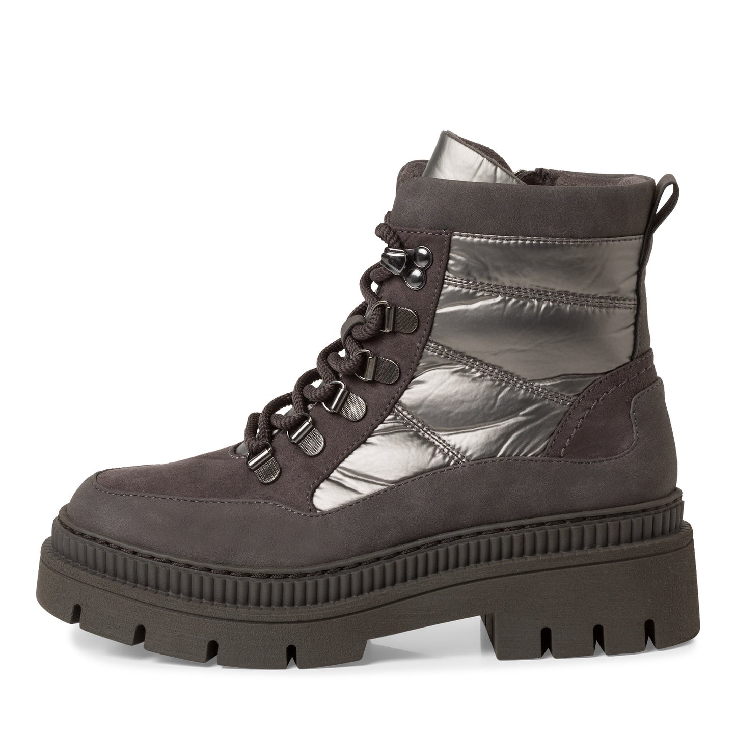 MT Lace Up Walking Boot - Pewter