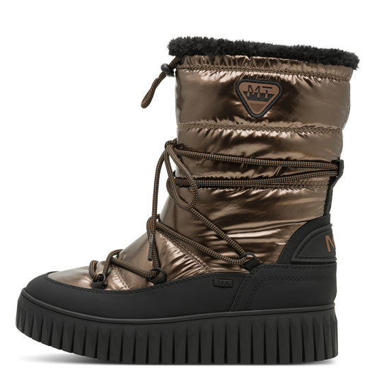 MT Quilted Hiker Boots - bronze/blk
