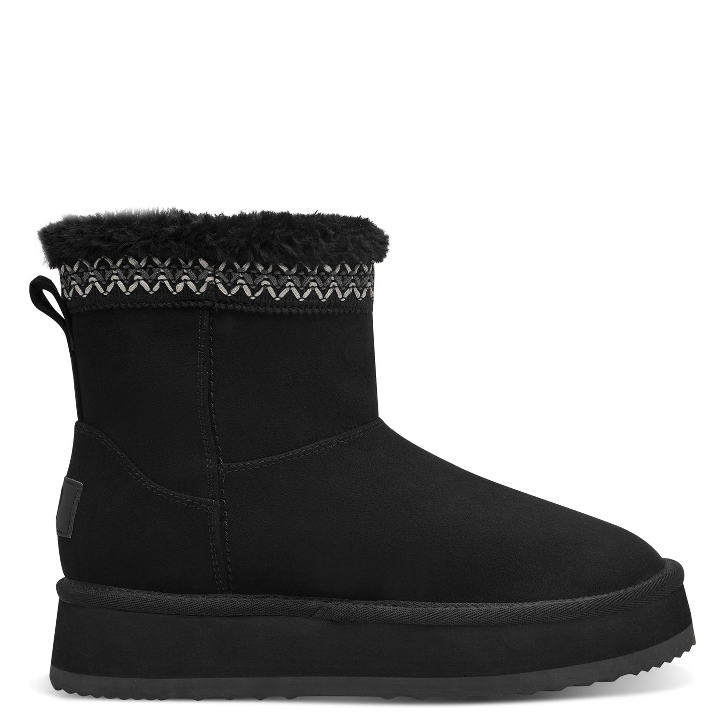 MT Fur Lined Shearling Boot - Black