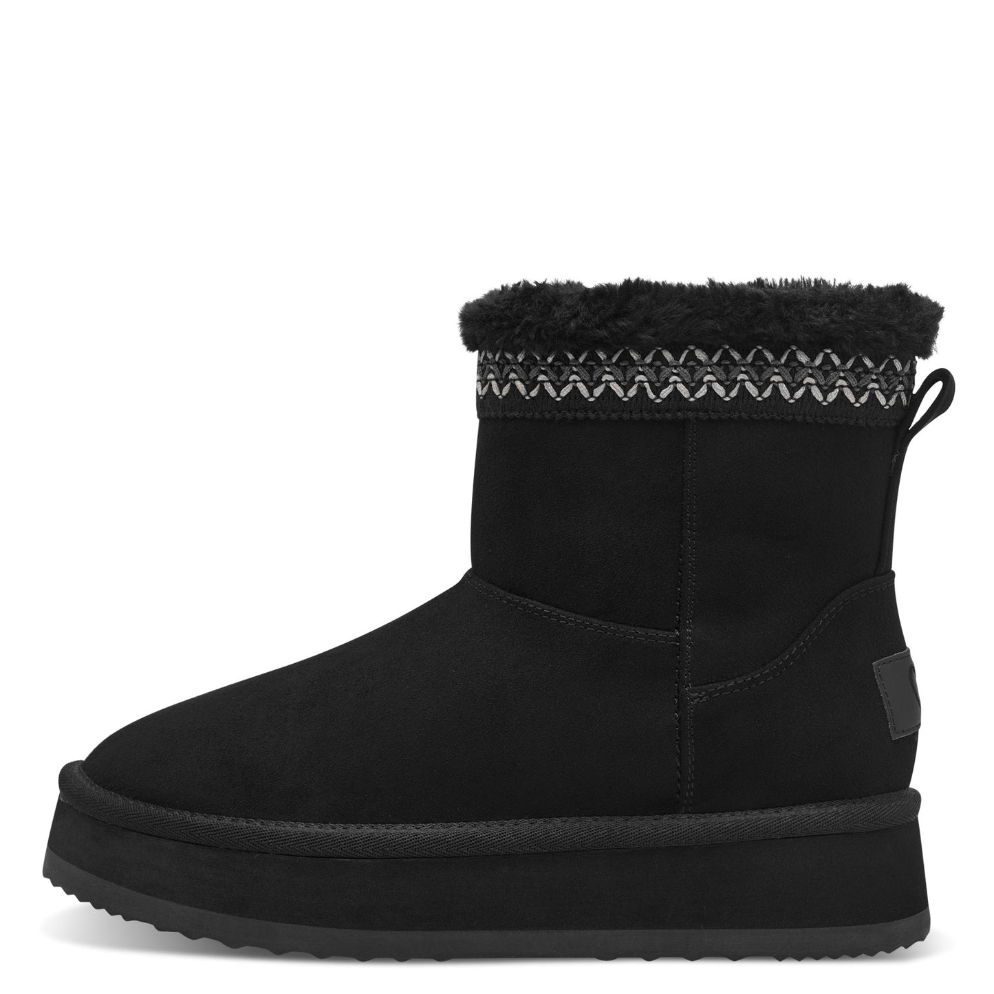 MT Fur Lined Shearling Boot - Black