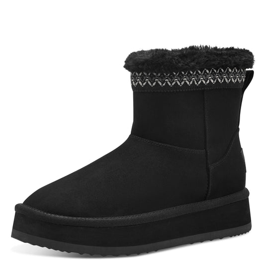 MT Fur Lined Shearling Boot - Black