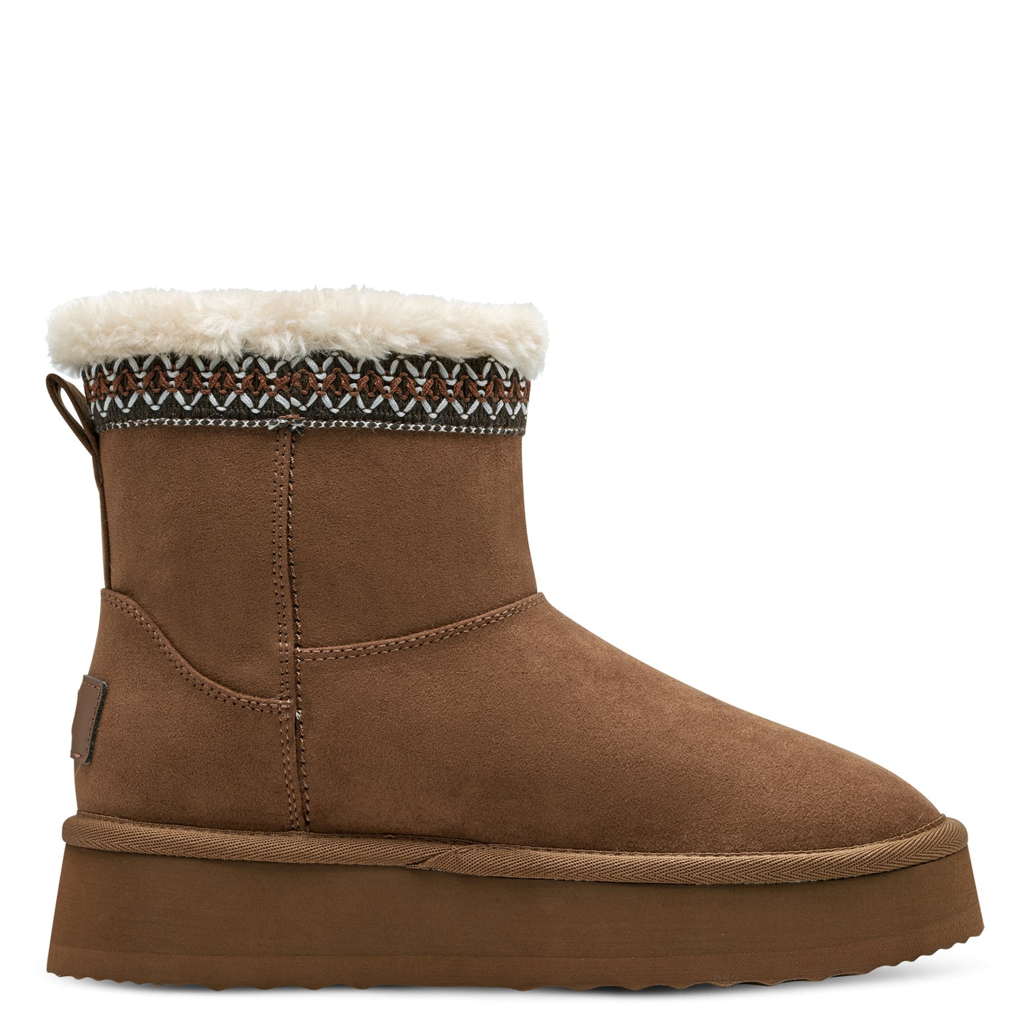 MT Fur Lined Shearling Boot - Nut