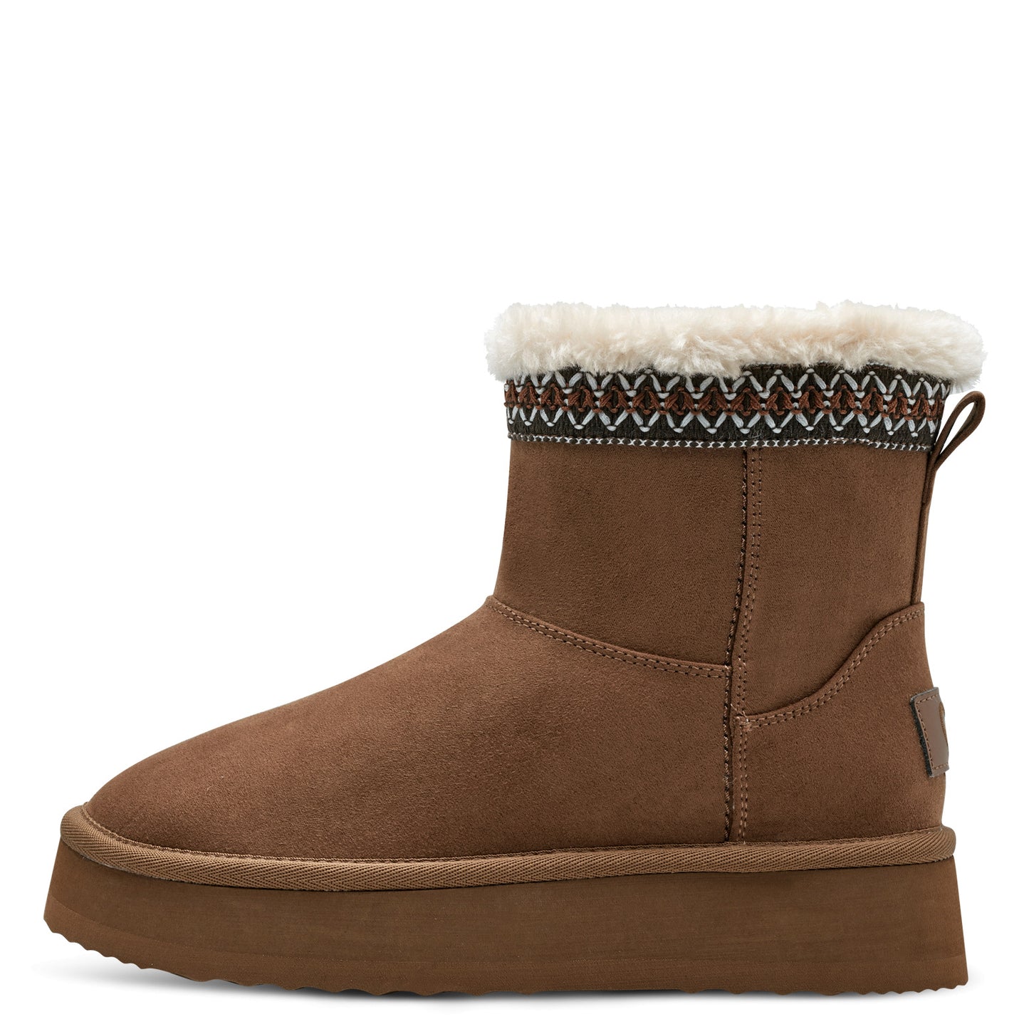 MT Fur Lined Shearling Boot - Nut