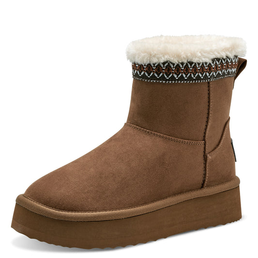 MT Fur Lined Shearling Boot - Nut