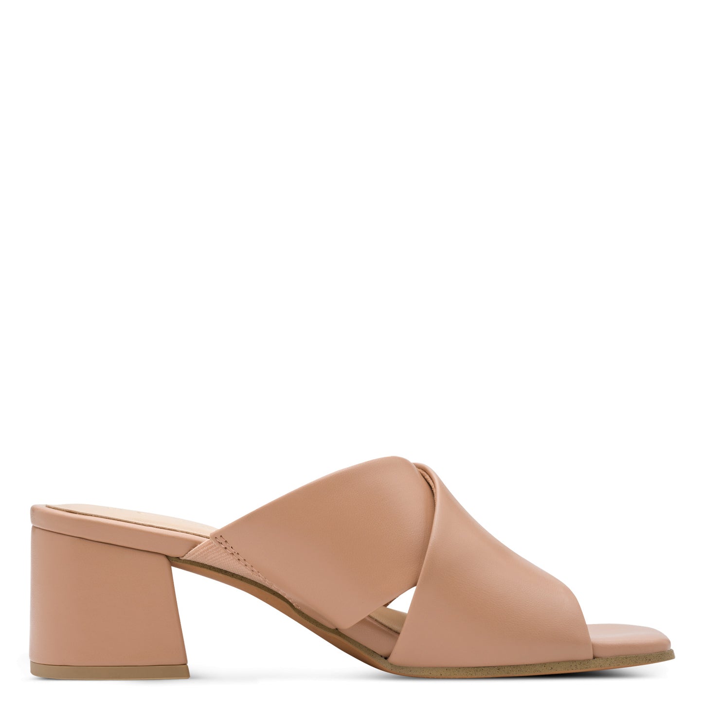 MT Cross Strap Mules - Cappuccino