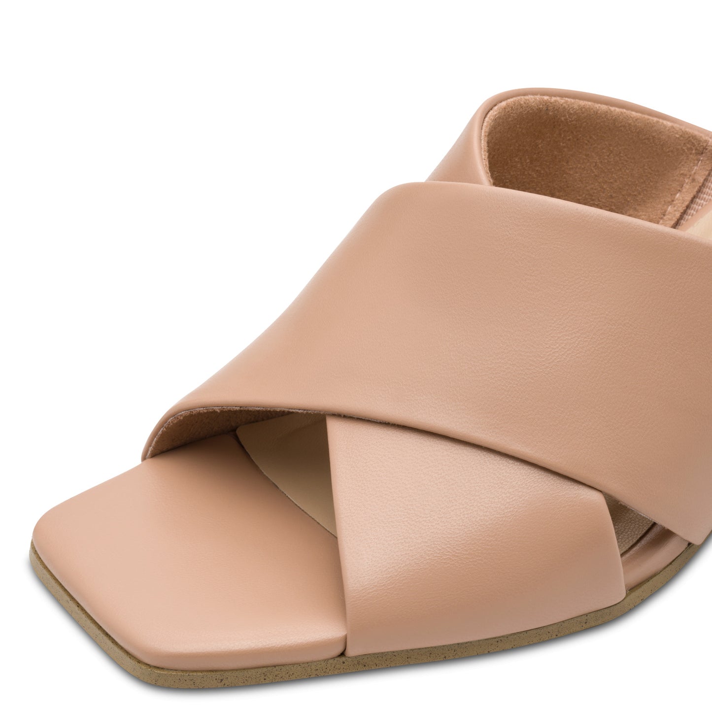 MT Cross Strap Mules - Cappuccino