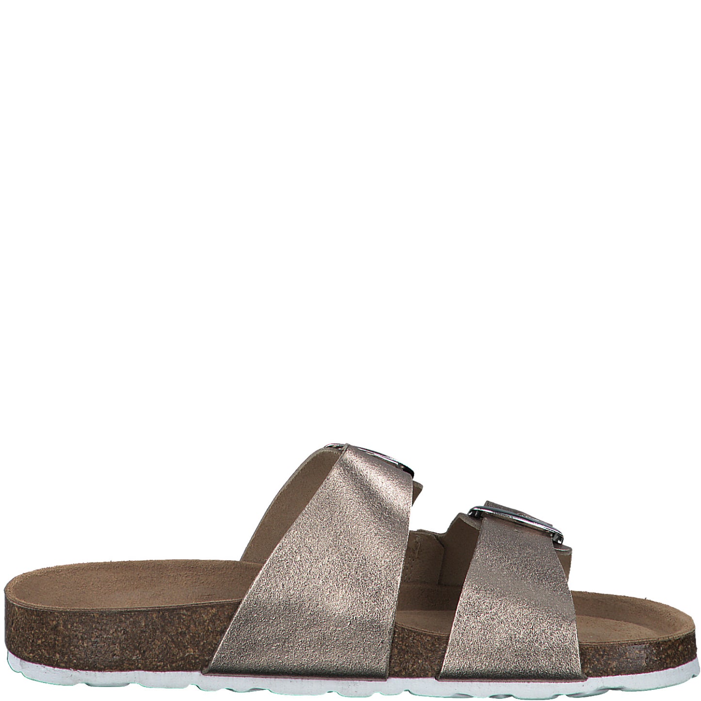 MT buckle sandals - metallic