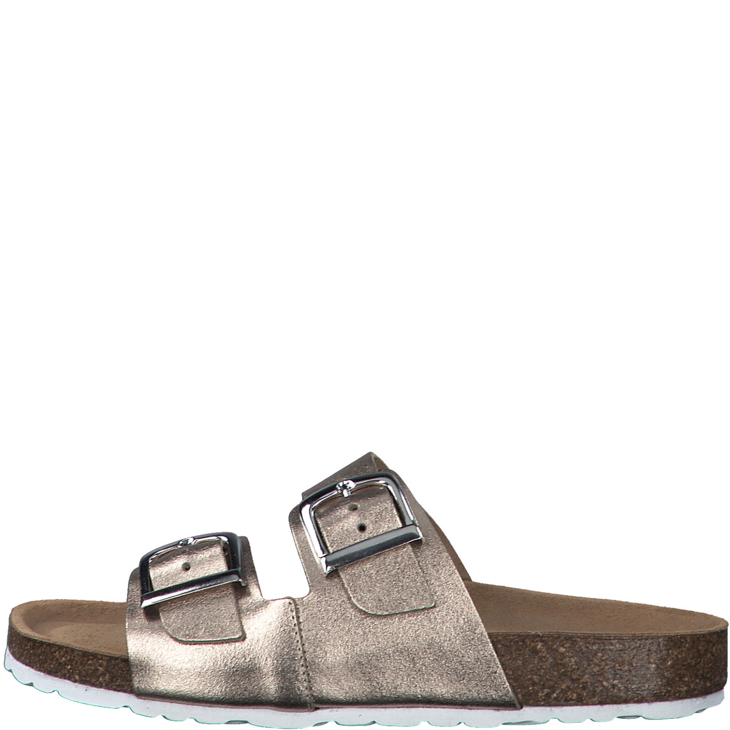 MT buckle sandals - metallic